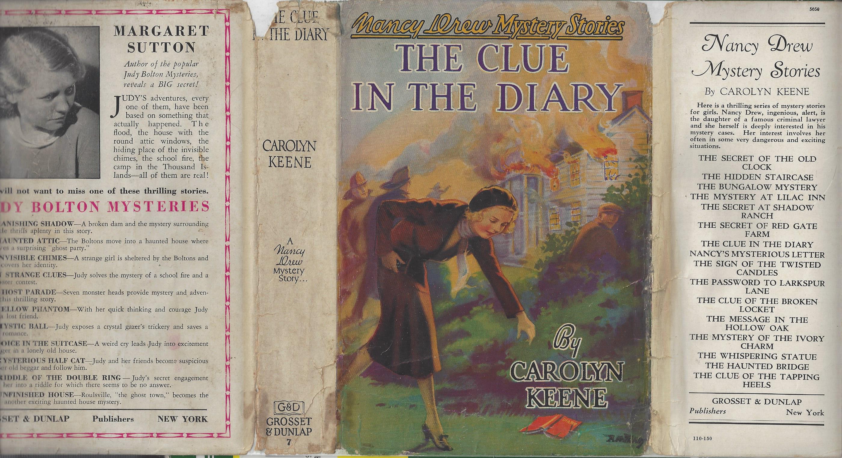 FileThe Clue in the Diary (1932) dust jacket, 1939A19 printing.jpg Wikimedia Commons