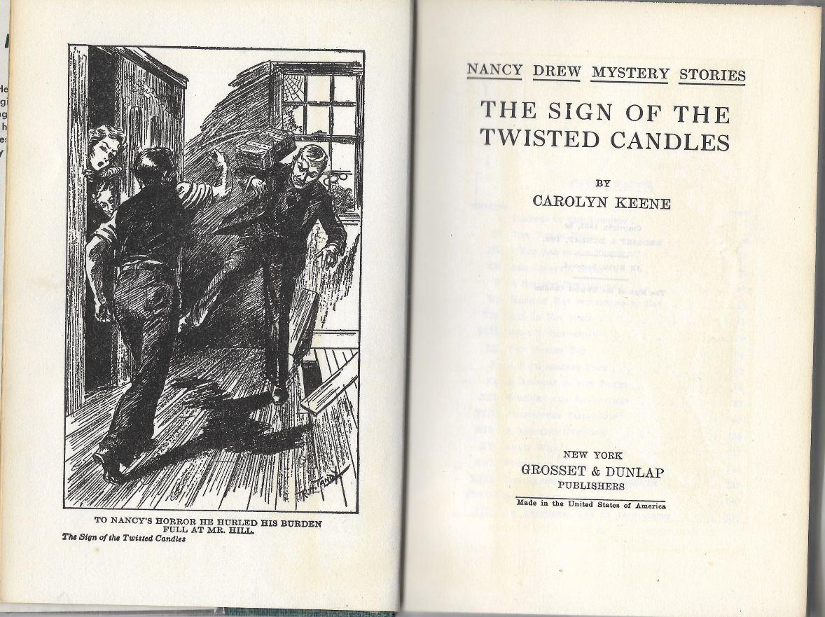 FileThe Sign of the Twisted Candles (1933) front and back covers and