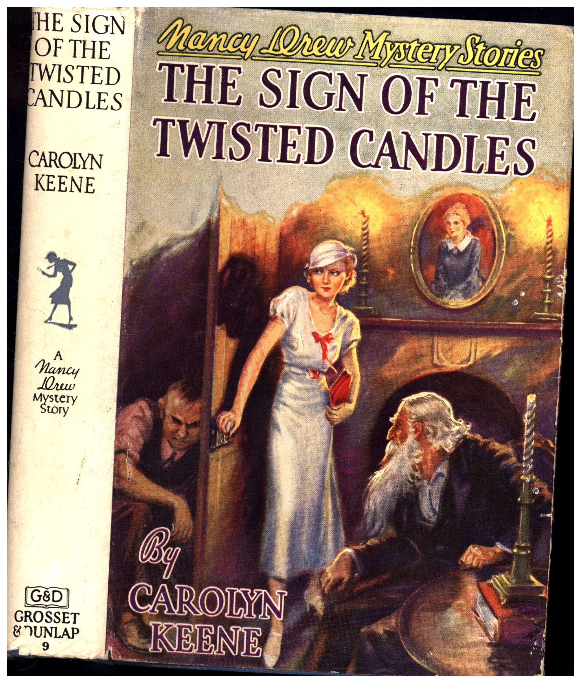 FileThe Sign of the Twisted Candles (1933) dust jacket, 1942B28