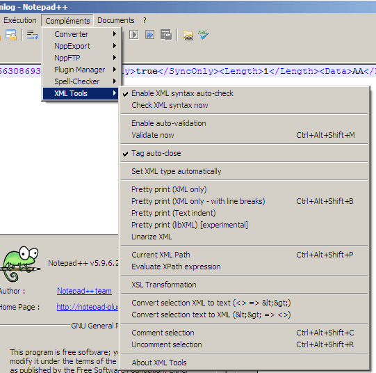 Forum Where You Can Download XML TOOLS PLUGIN NOTEPAD