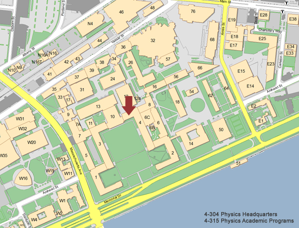 Map Of Mit Campus MIT Department of Physics