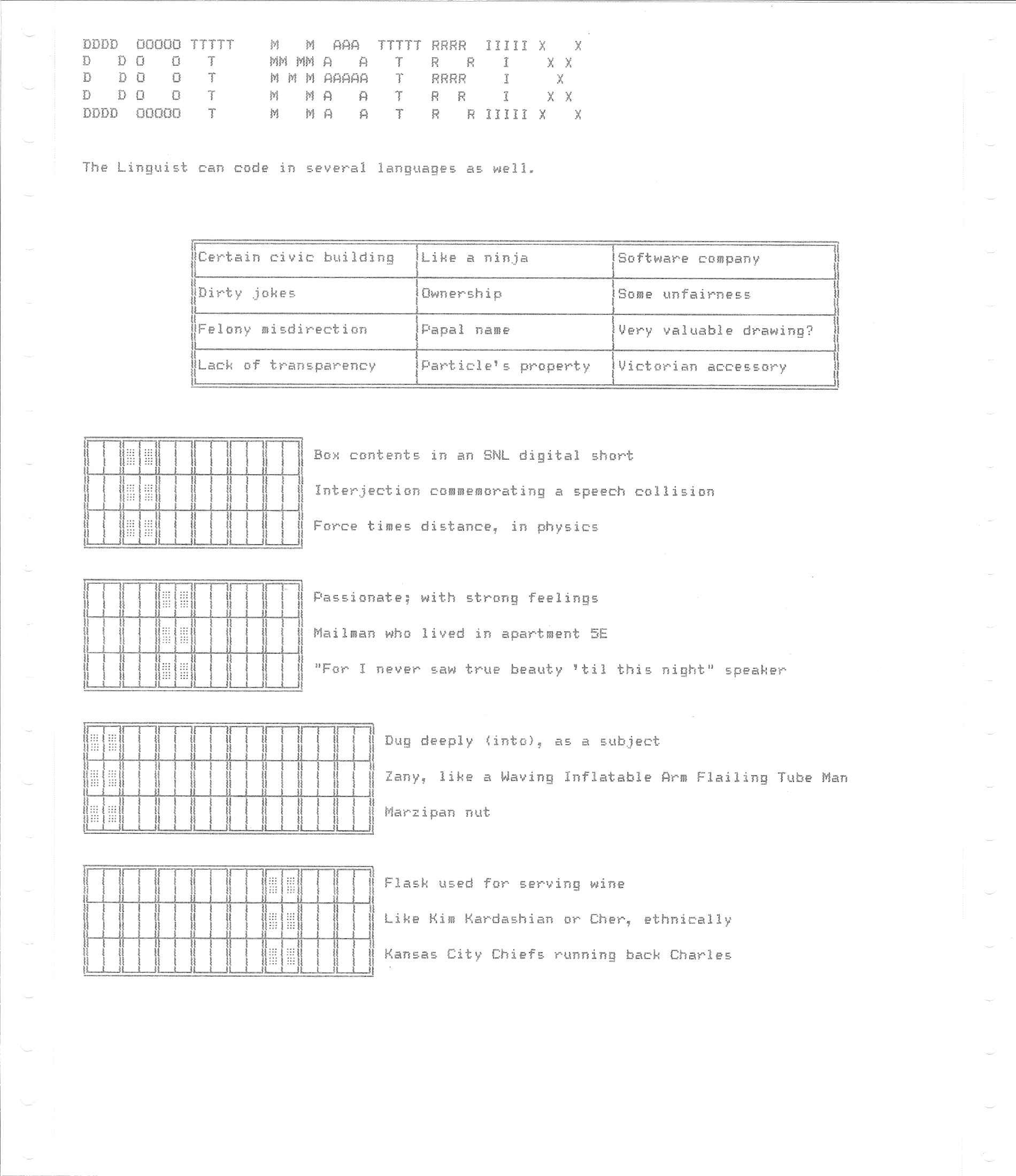 Dot Matrix