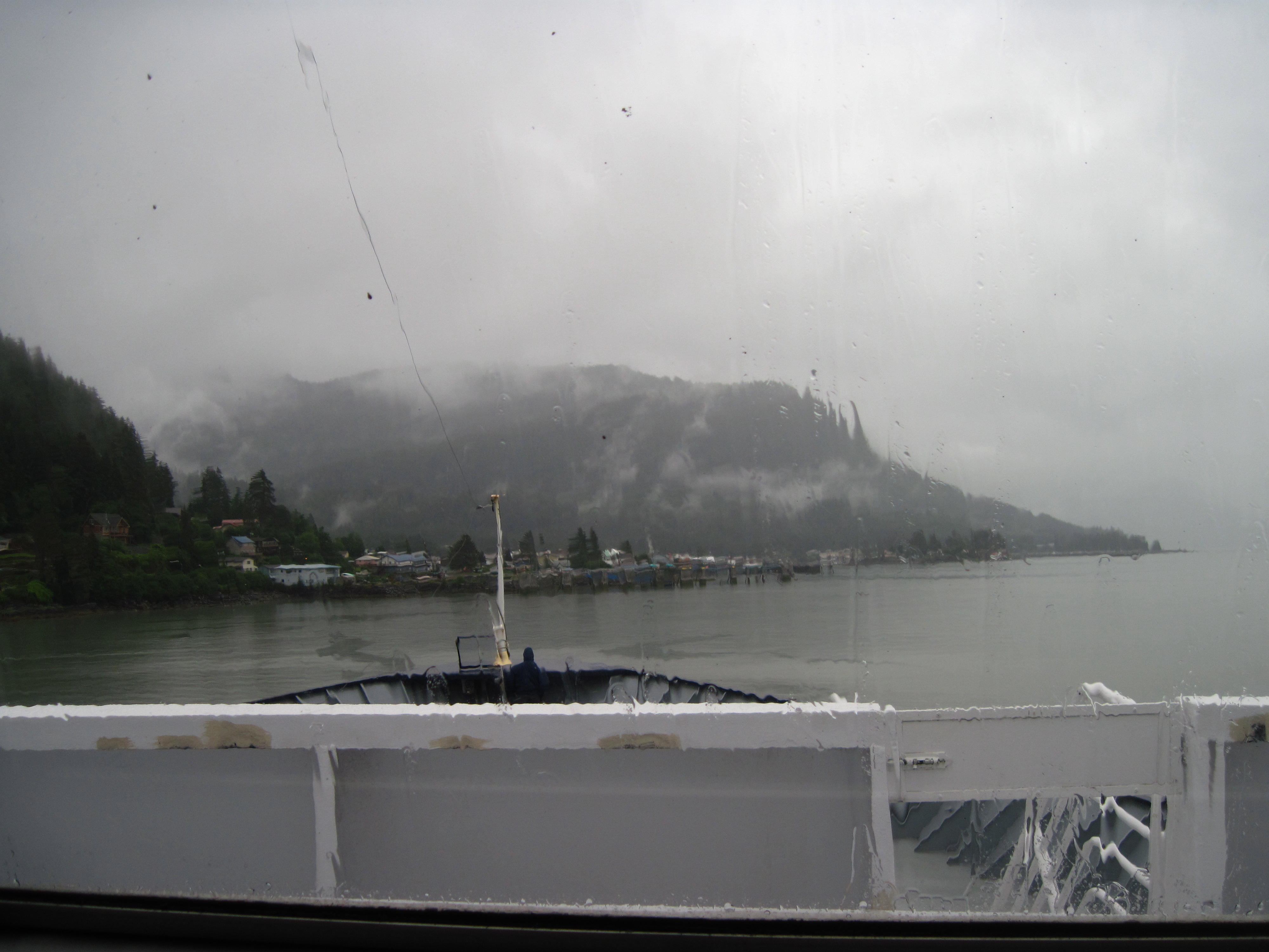 12.My view as ferry goes into dock at Wrangell, Alaska
