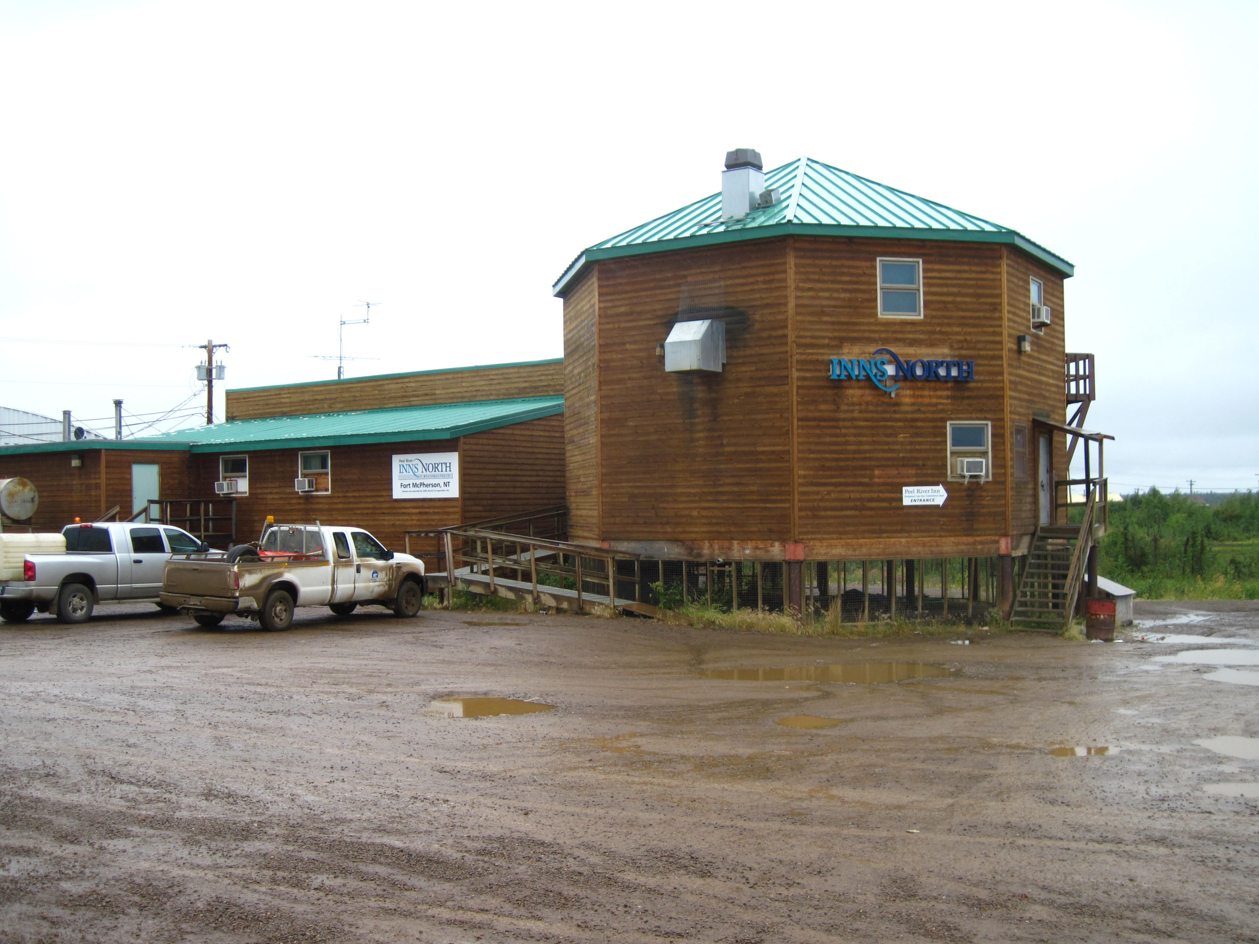 46. Inns North in Fort McPherson note thisbuilding is also on stilts