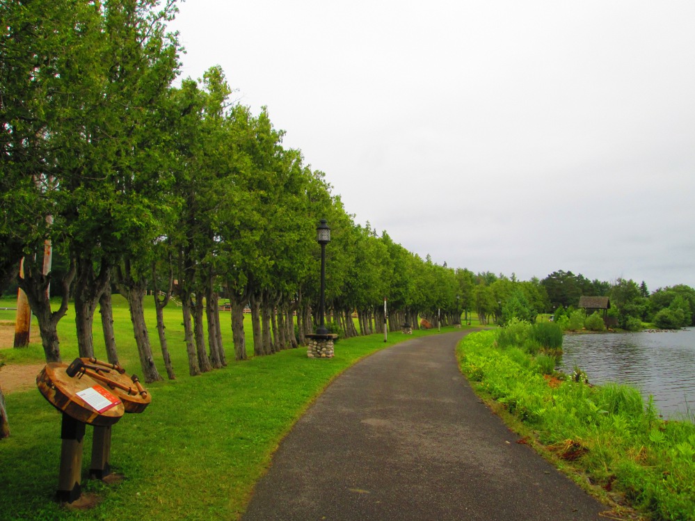 TupperLake Municipal Park beside Raquette Pond