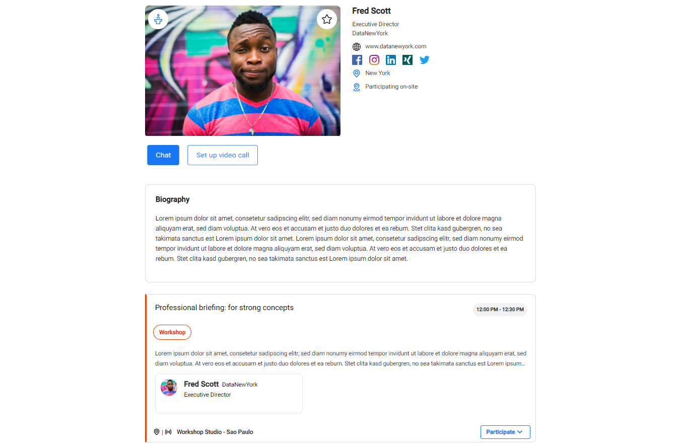Editing your speaker profile