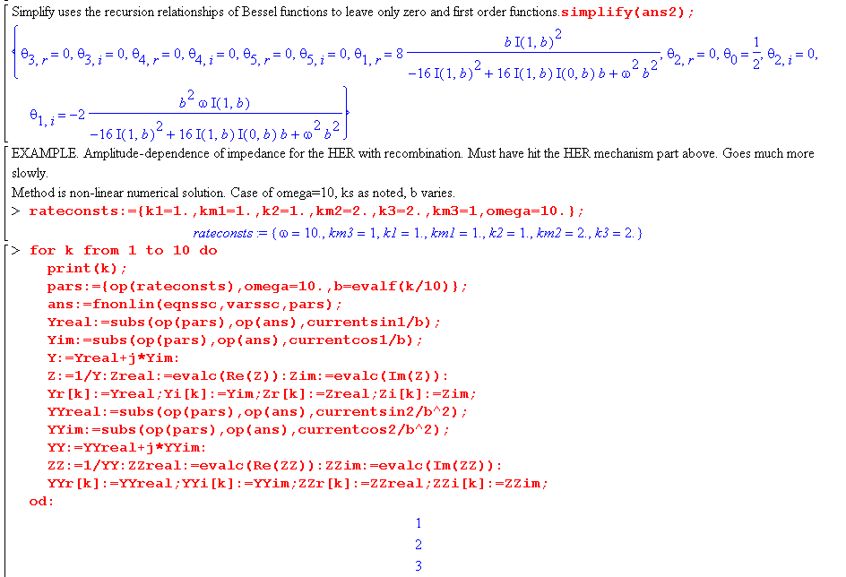 Image of Maple Worksheet