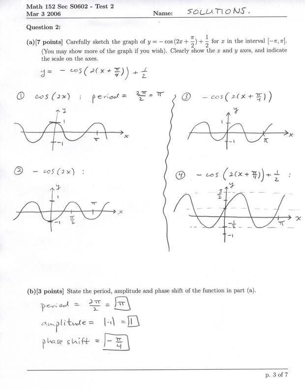 Math 152 Section S0602 Test 2 Solutions