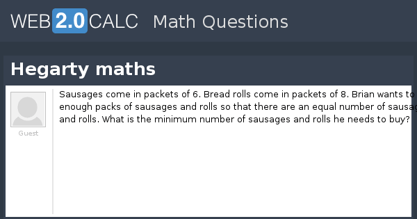 View question Hegarty maths