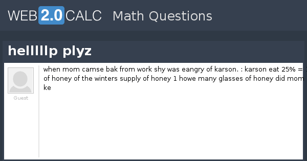View question helllllp plyz