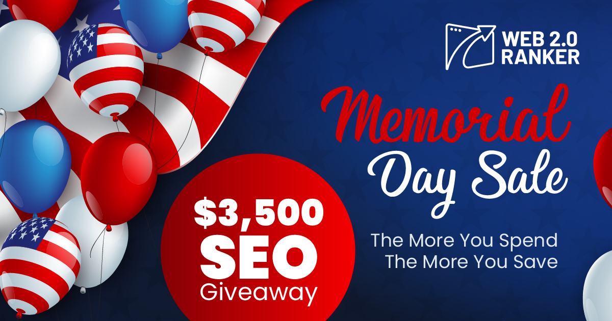 Memorial Day SEO Sale  2.0 Ranker