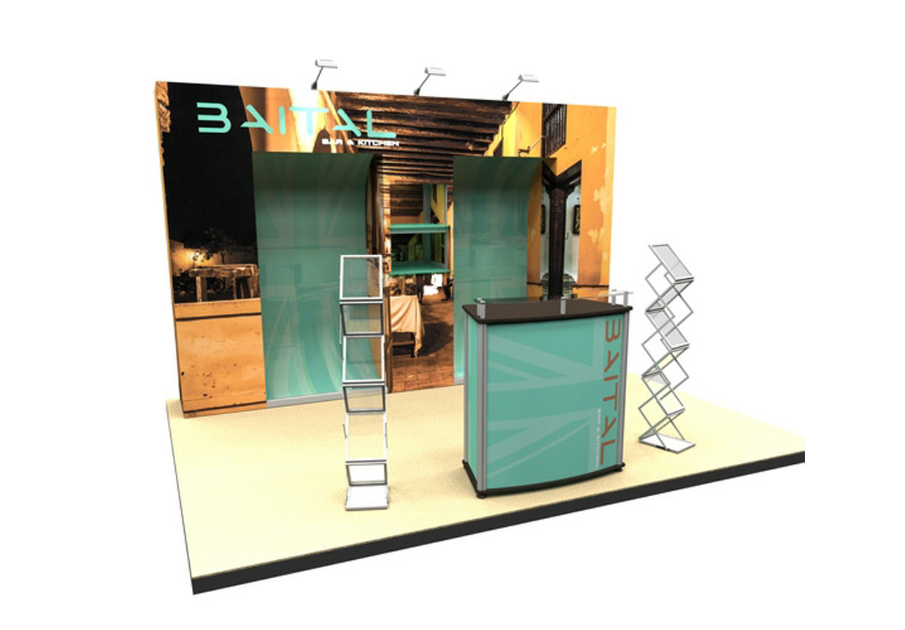 Custom Modular Exhibition Stand System Pop Up Stand Exhibition Screen