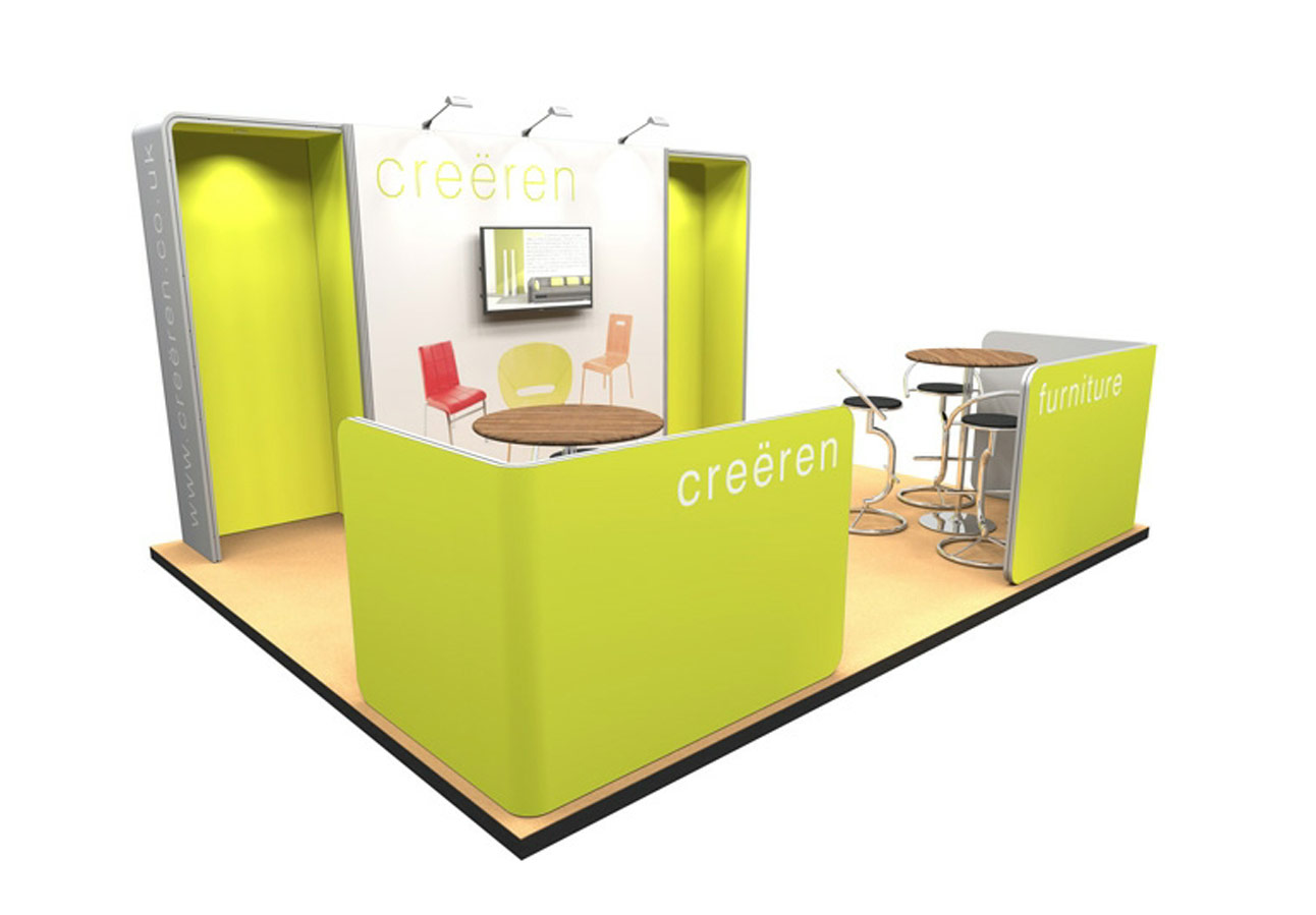 Custom Modular Exhibition Stand System Pop Up Stand Exhibition Screen