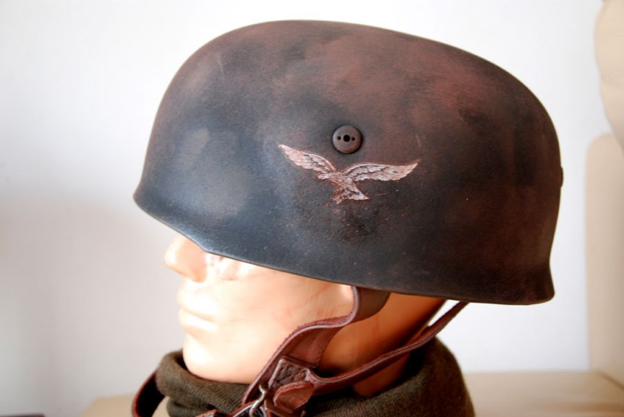 M38 FALLSCHIRMJÄGER LUFTWAFFE SCHWARZ www.helmfabrik.eu
