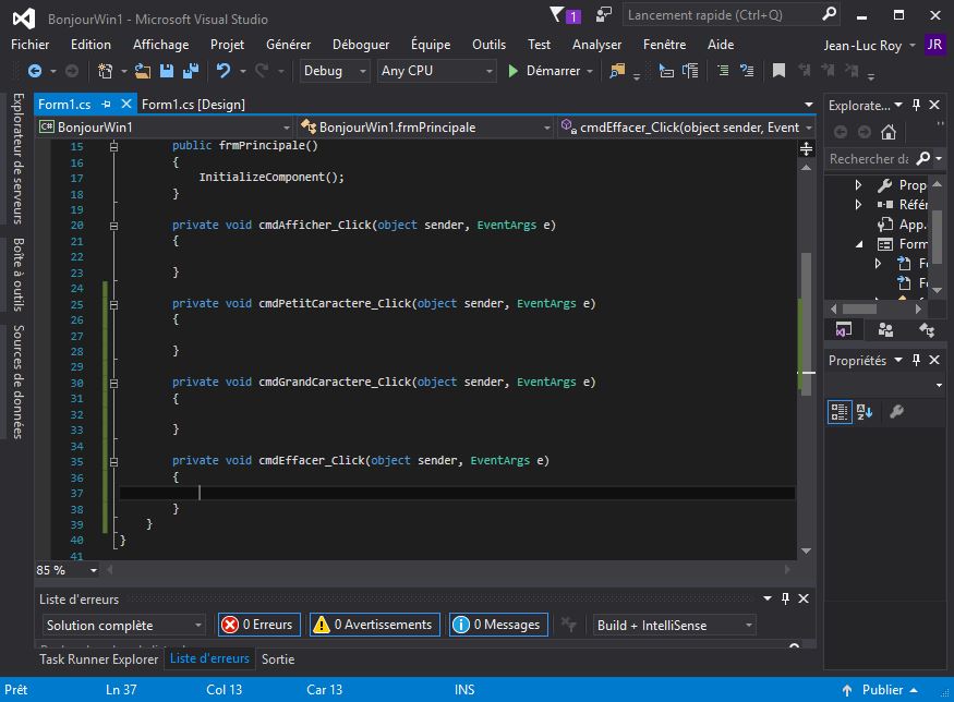 ICS4U Unité 3 Activité 1 Introduction à la construction d