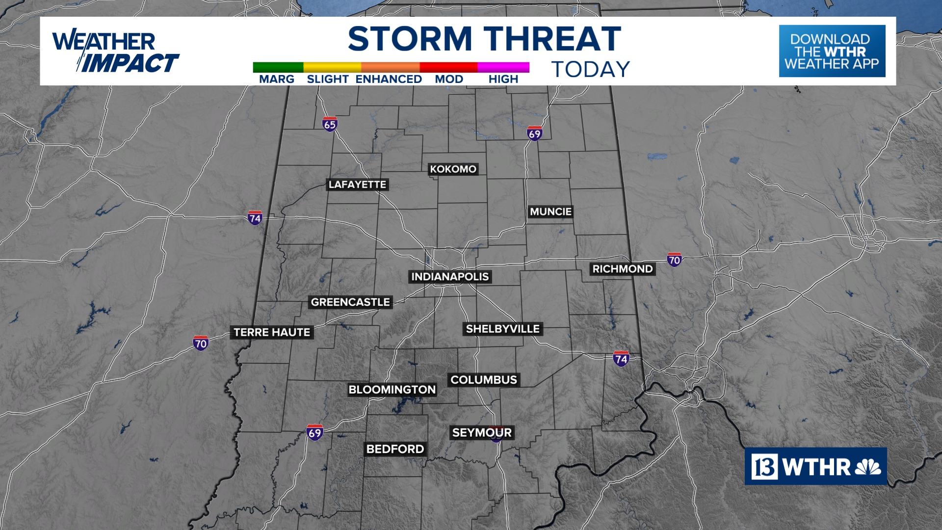 Indianapolis Weather Maps on WTHR