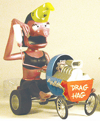 Hawk-Models Weird-Oh's Figure Drag Hag Bonny, Blastin' Babe Plastic