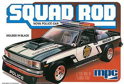 1979 Chevy Nova Squad Rod Police Car Plastic Model Car Kit 1/25 Scale