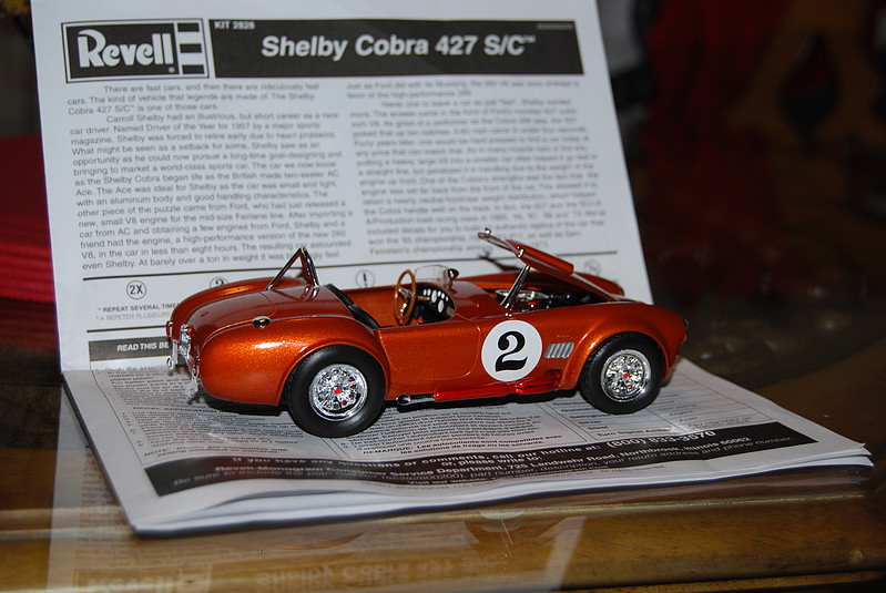 Shelby Cobra 427 S/C Convertible -- Plastic Model Car Kit -- 1/24 Scale