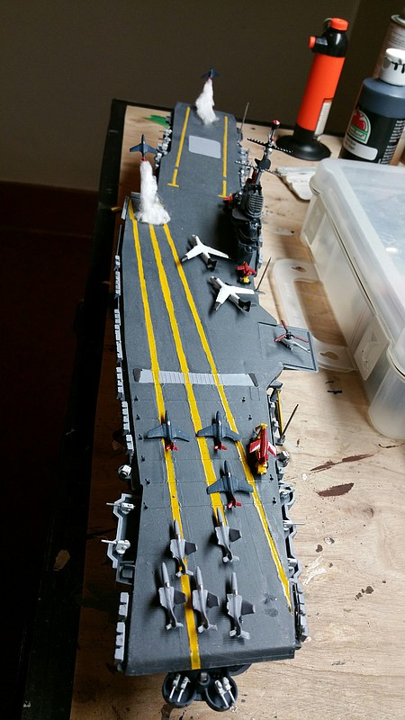 U.S.S. Ticonderoga -- Plastic Model Aircraft Carrier Kit -- 1/700 Scale