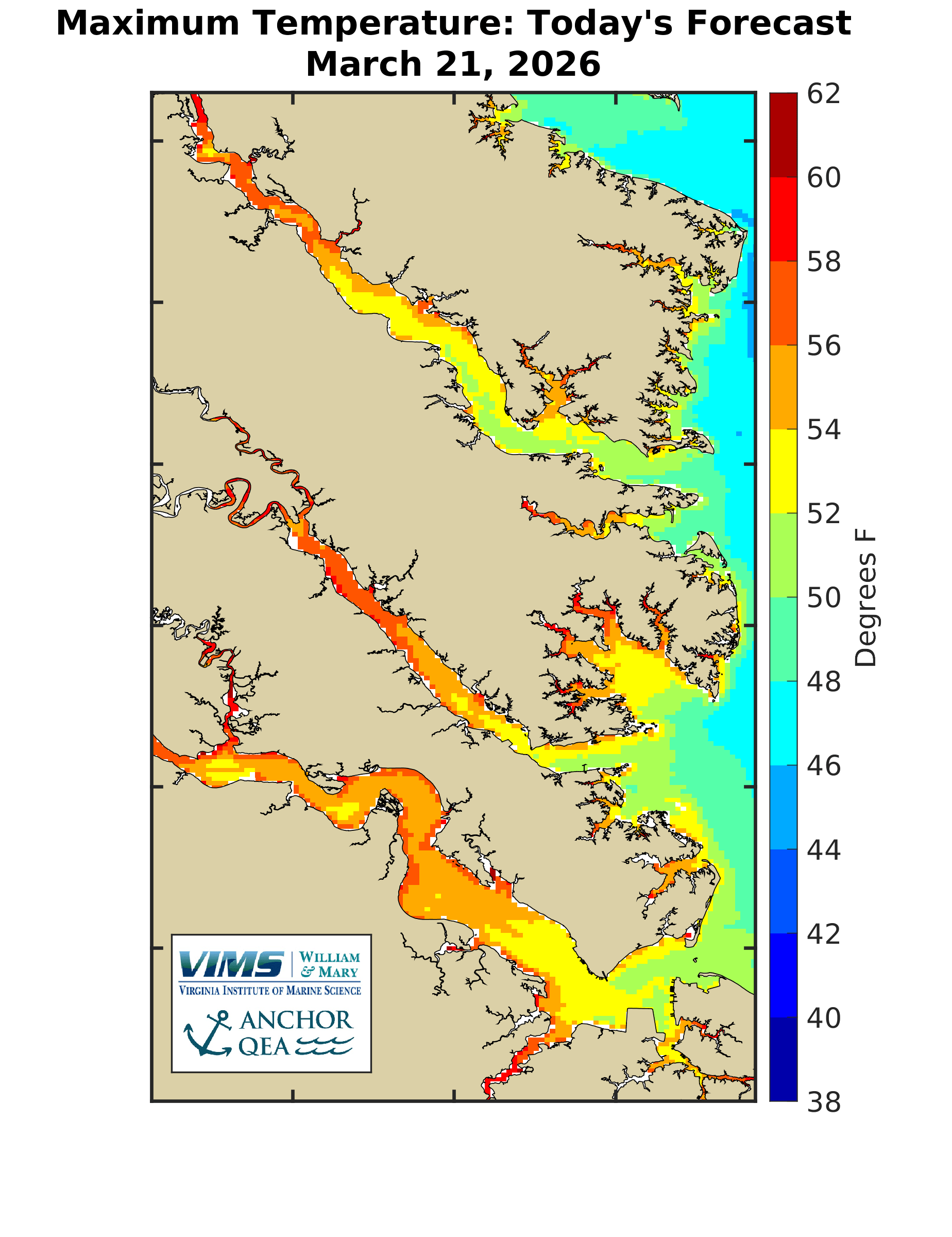 Focused Salinity and Temperature Forecasts Virginia Institute of