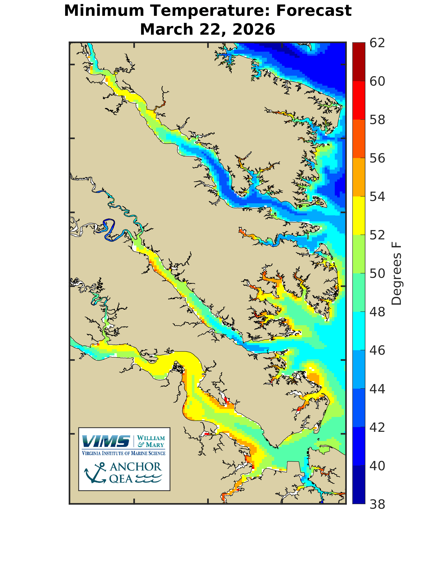 Focused Salinity and Temperature Forecasts Virginia Institute of