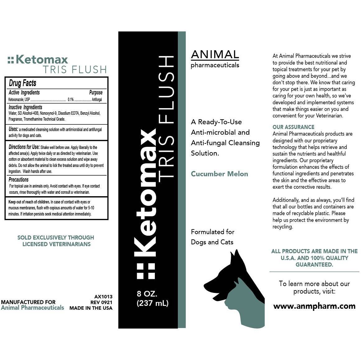 Ketomax pH 8.5 Flush for Dogs and Cats Ketoconazole VetRxDirect