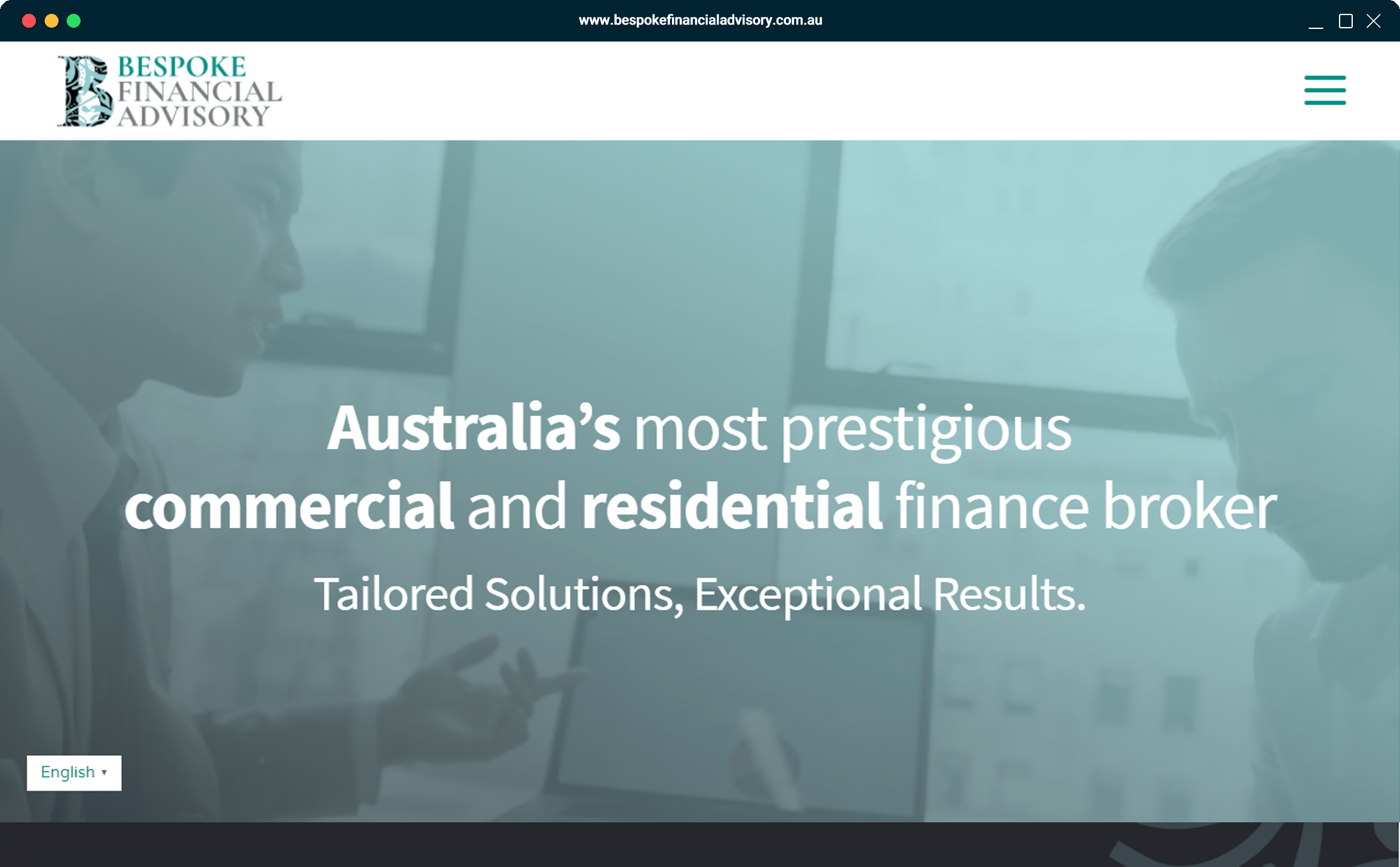 Bespoke Financial Advisory 99 site Design Digital Marketing