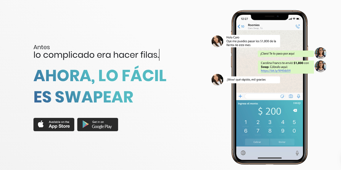 Con Swap, los mexicanos transfieren $50 millones de pesos al día por WhatsApp - swap