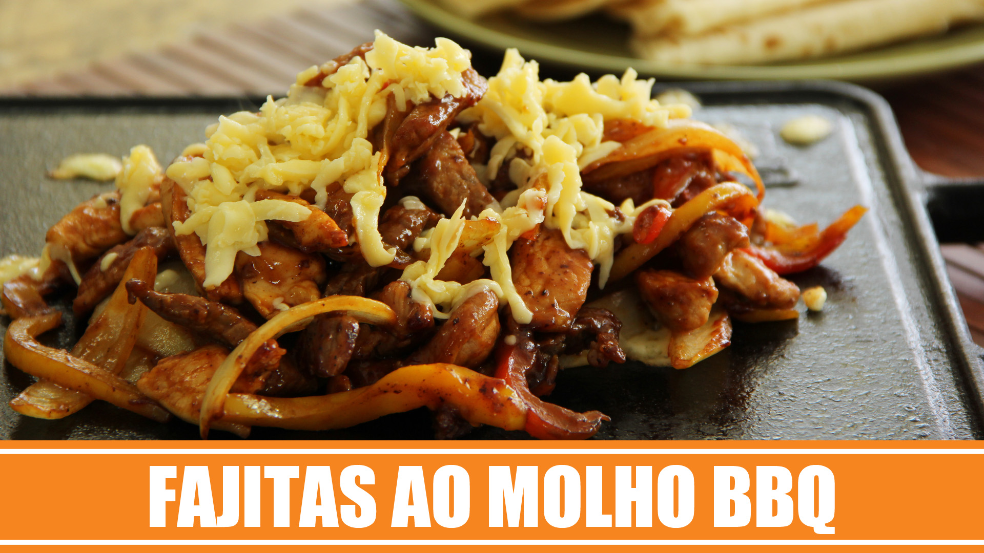 Receita de Fajitas ao Molho Barbecue Web à Milanesa