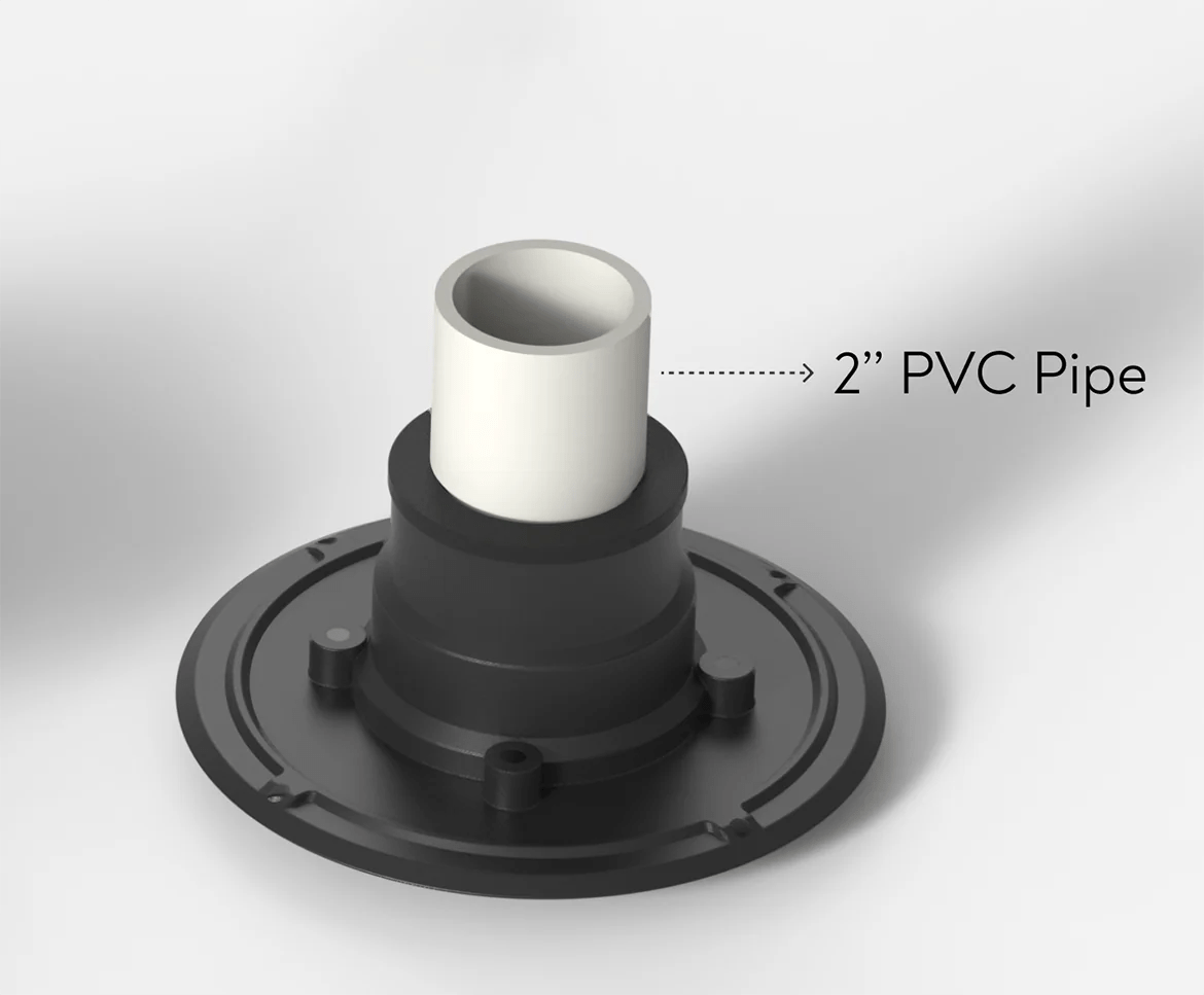 WEBANG Shower Drain Threaded Adapter And Rubber Coupler ang