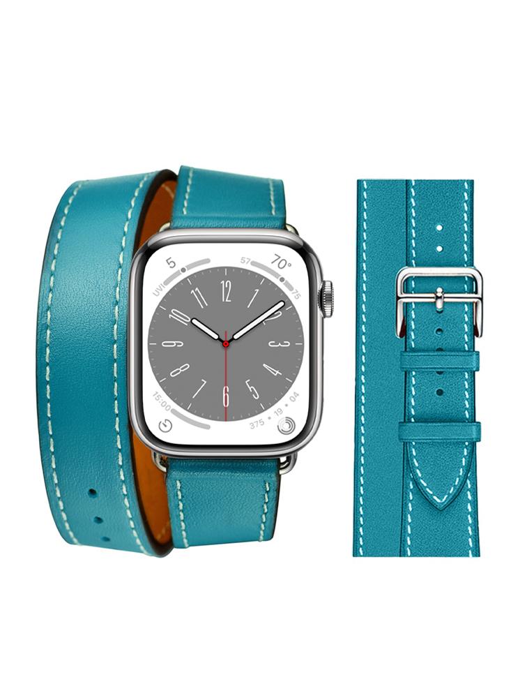 Buy Perfii Check Leather Replacement Band For Apple Watch 41\/40\/38mm