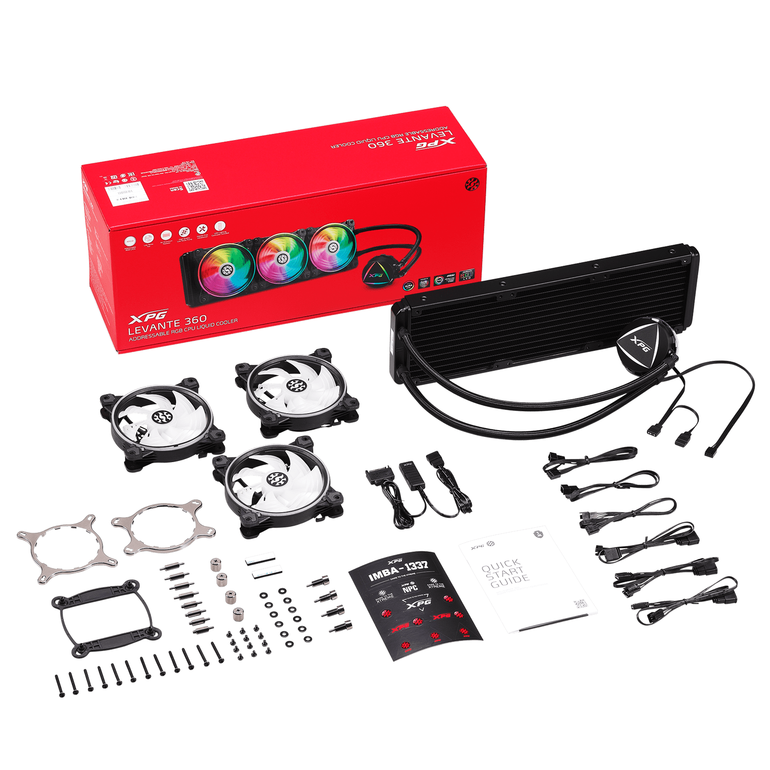 WATER COOLER XPG EPS LEVANTE 360 Addressable RGB360mm(LEVANTE360BKCWW