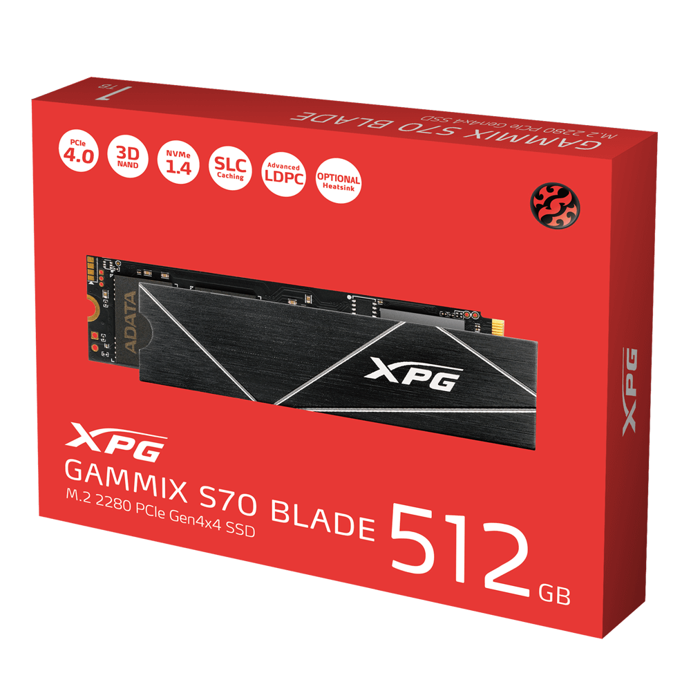 XPG GAMMIX S70 BLADE PCIe Gen4x4 M.2 2280 Solid State Drive XPG