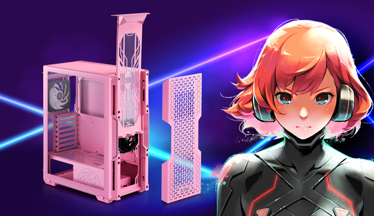 XPG STARKER AIR PINK MIDTOWER CHASSIS XPG