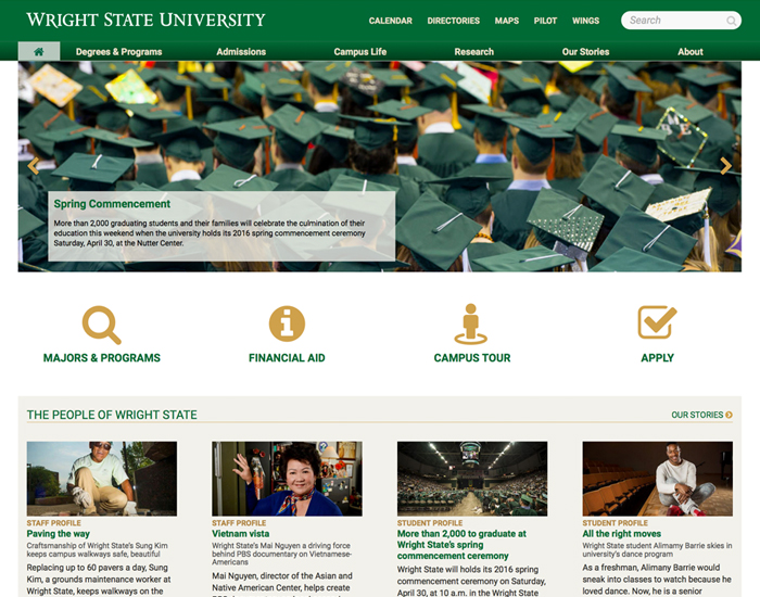 Wright State Newsroom Wright State introduces new website design