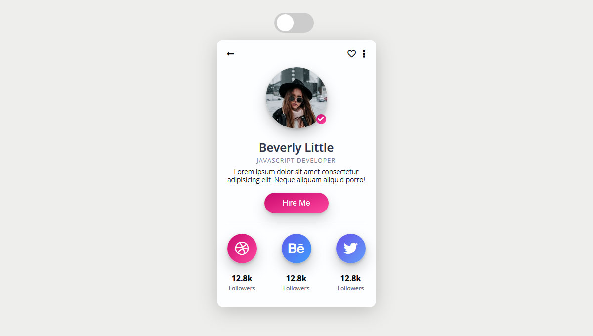 CSS PROFILE CARD