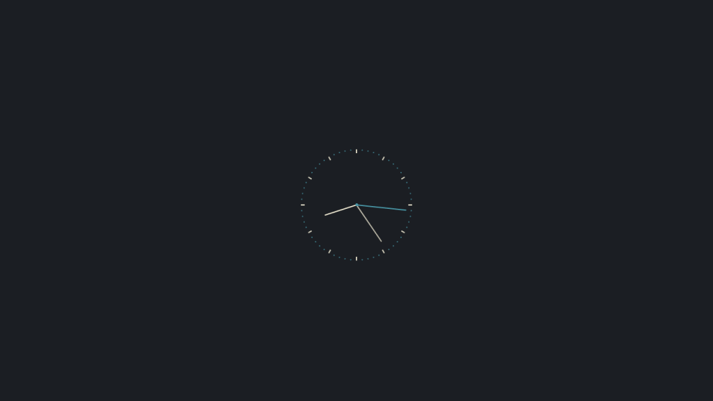 MINIMALIST CLOCK