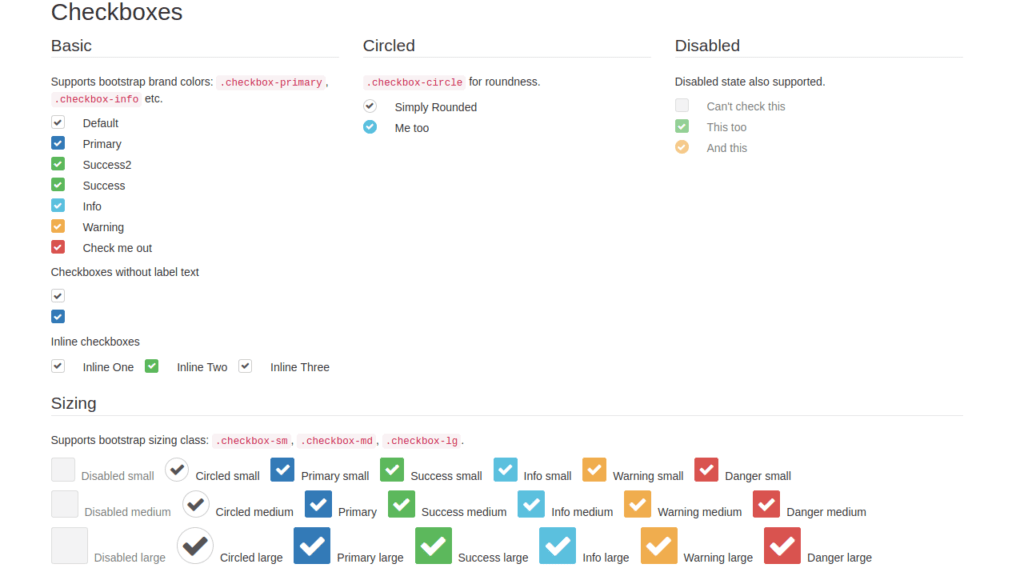 CHECKBOX AND RADIO STYLING WITH BOOTSTRAP