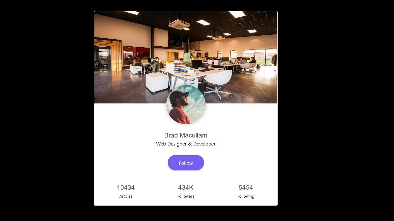 BOOTSTRAP 4 USER PROFILE SIDEBAR