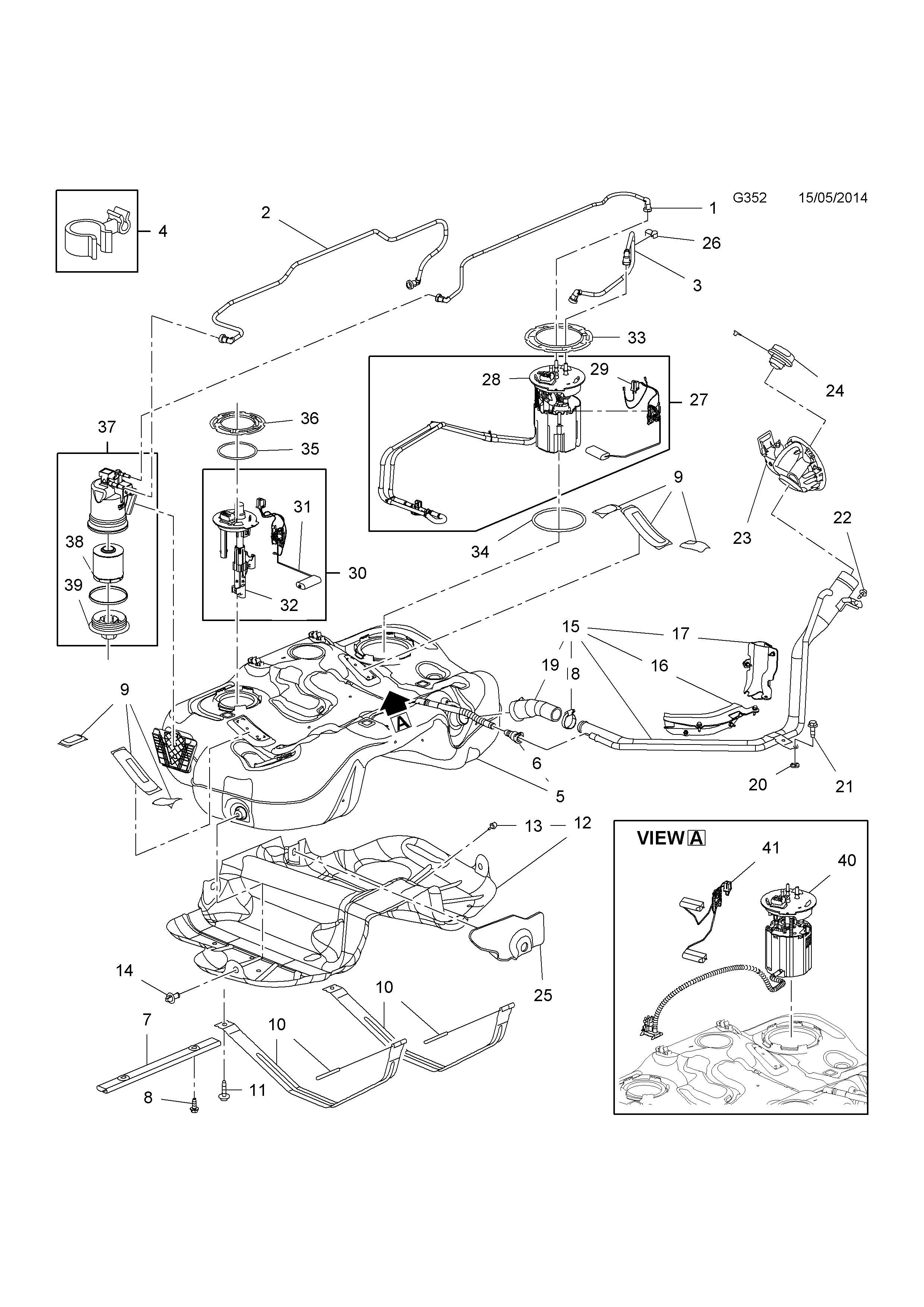 Opel INSIGNIA Fuel tank filling > EPC Online >