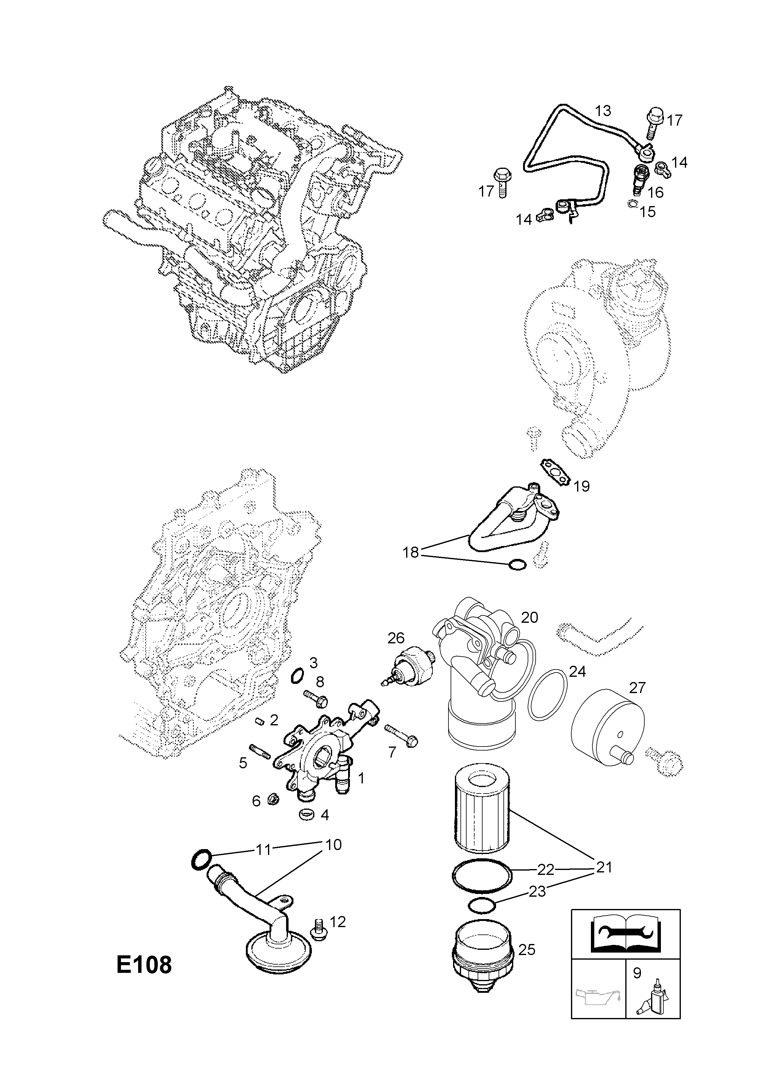 Opel VECTRAC Oil pipes,valves and fittings > EPC Online