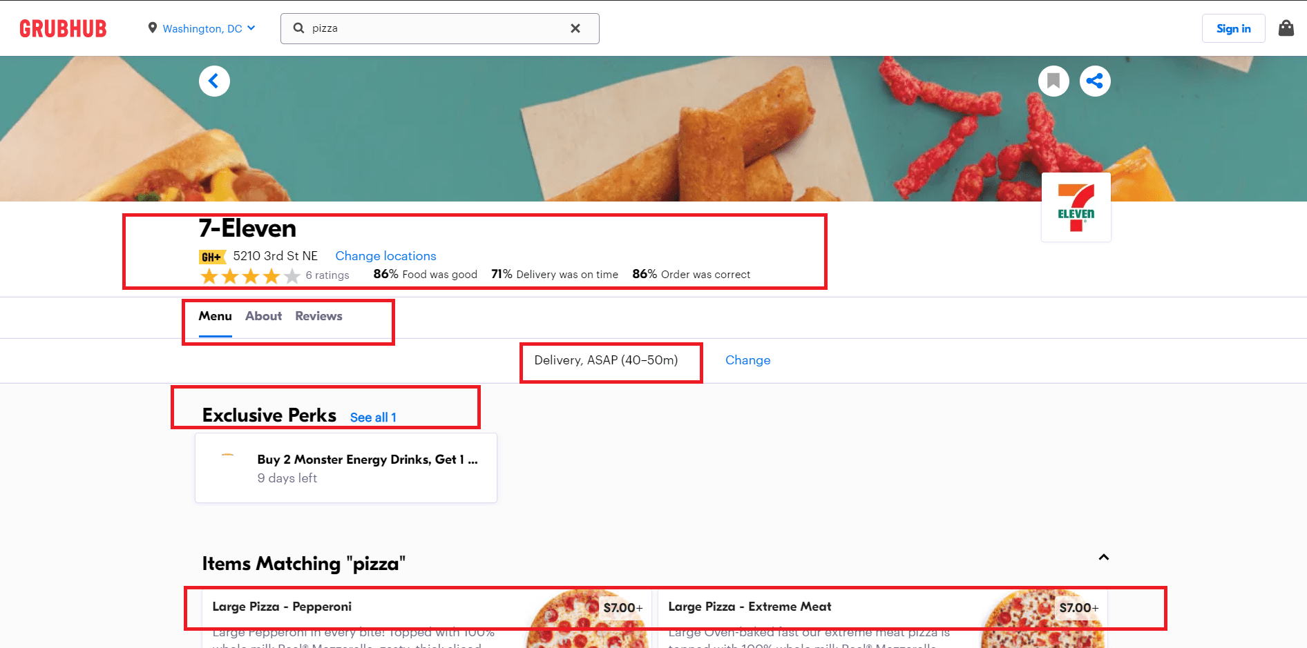 Grubhub Restaurants  Scraper