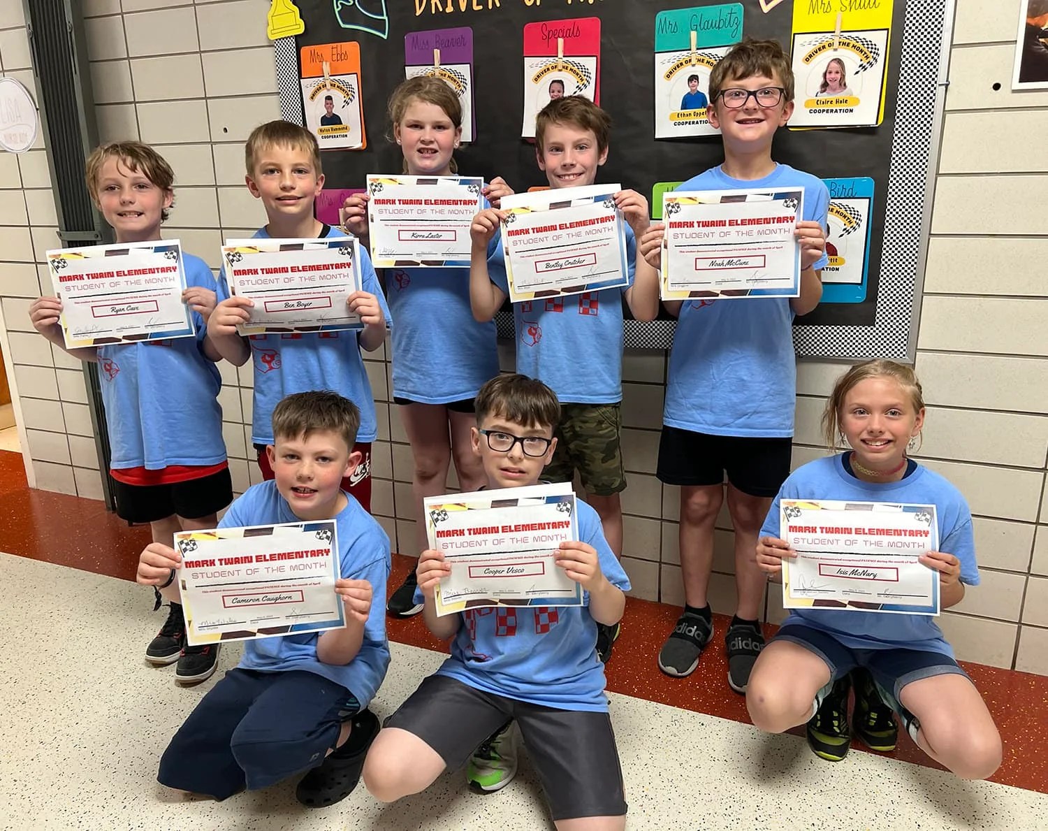 Carterville and Mark Twain students of the month b City Sentinel