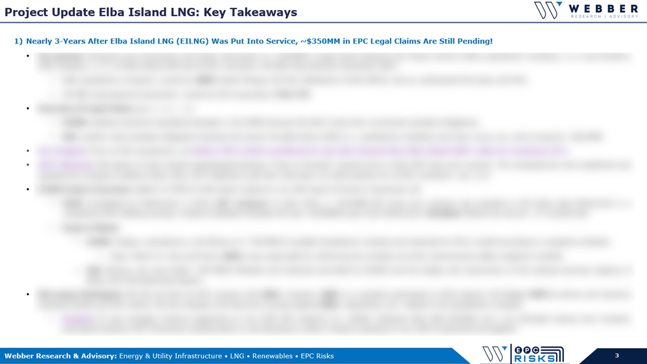 WEPC Kinder Elba Island Analyzing 350MM In Project