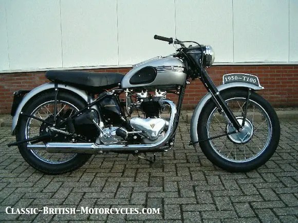1950 Triumph T100 - webBikeWorld