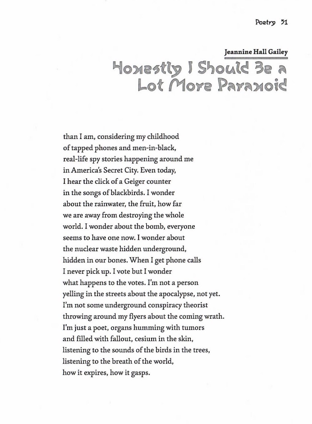 First Blooms, New Poems in Gargoyle, Hoping for Better Days Ahead