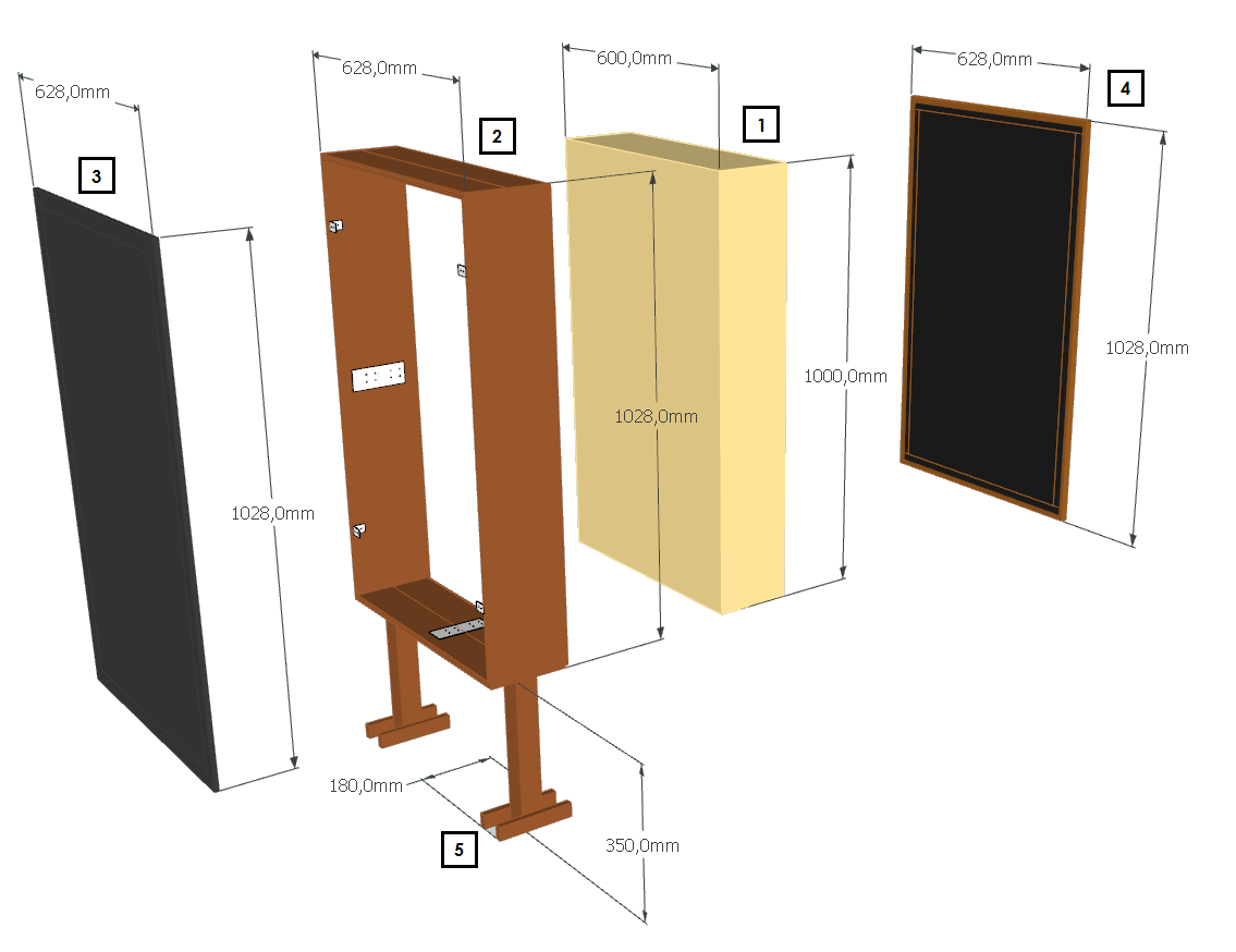 Stand alone Acoustic panels / Bass traps