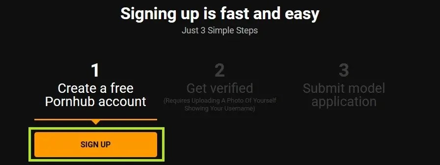 Become a Pornhub Model make money | Register account