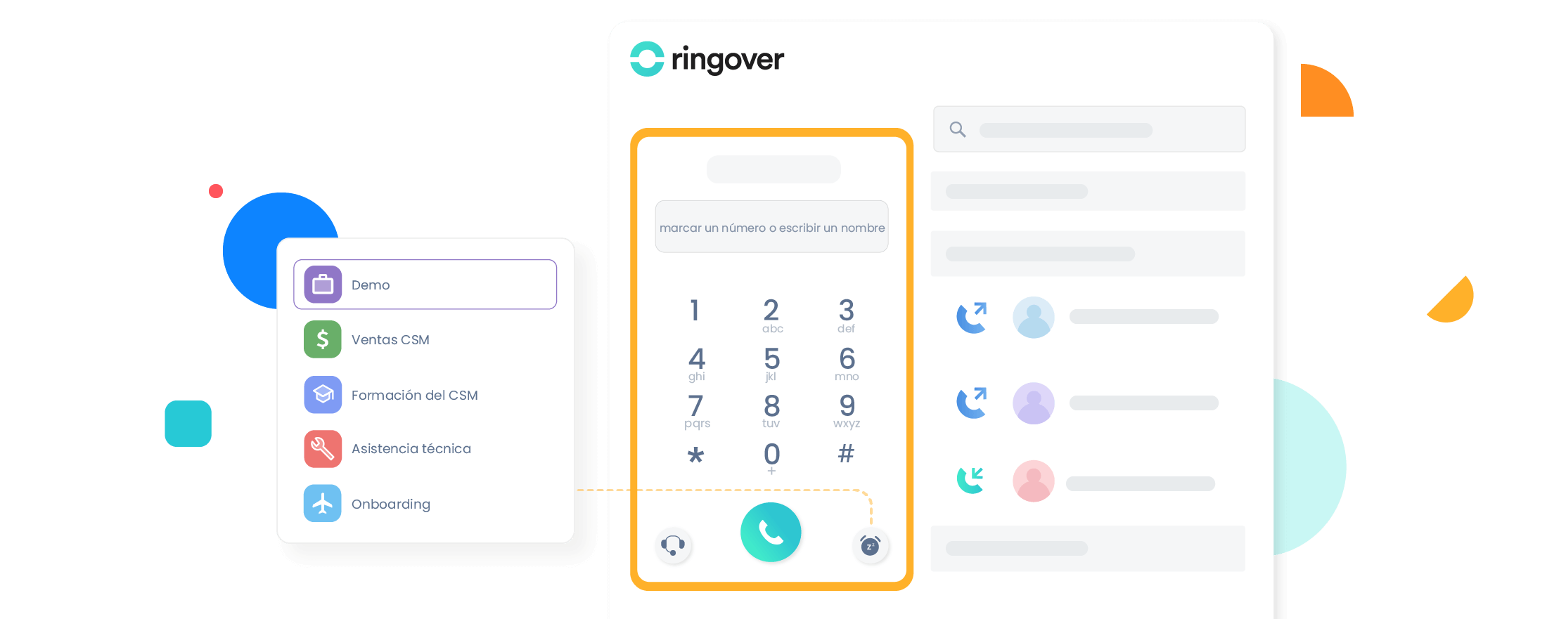 Snooze activar el modo “no molestar” en un call center Ringover